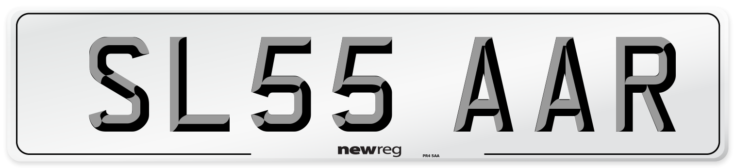 SL55 AAR Number Plate from New Reg